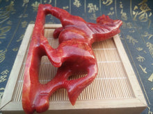Load image into Gallery viewer, 4''L-Chinese Antique Genuine Natural Red Jade HandCarved Lucky Horse Statue