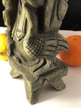 Load image into Gallery viewer, 7.75''H-Chinese Antique Genuine Natural Green Jade HandCarved Longevity Wise God Statue