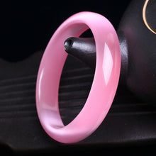 Load image into Gallery viewer, 10% OFF- 60/61/62mm Certified Natural Pink Nephrite Emerald A*Jade Carved Bangle