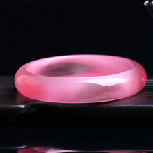 Load image into Gallery viewer, 10% OFF- 60/61/62mm Certified Natural Pink Nephrite Emerald A*Jade Carved Bangle