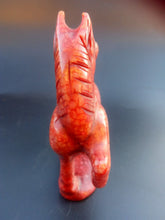 Load image into Gallery viewer, 4.57''H-Chinese Antique Genuine Natural Red Jade HandCarved Lucky Horse Statue