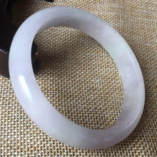 Load image into Gallery viewer, 10% OFF- 54/55/56 mm Certified Natural Jadeite Lavender Emerald A*Jade HandCarved Bangle A06