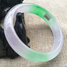 Load image into Gallery viewer, 10% OFF- 56/57/58mm Certified Natural 3 Color Jadeite Emerald A*Jade HandCarved Bangle Z602