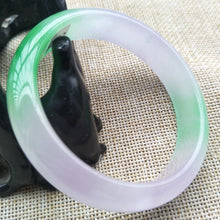 Load image into Gallery viewer, 10% OFF- 56/57/58mm Certified Natural 3 Color Jadeite Emerald A*Jade HandCarved Bangle Z602