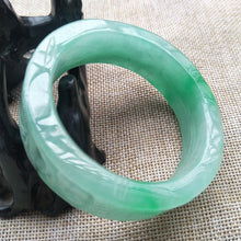 Load image into Gallery viewer, 10% OFF- 55/56/57mm Certified Natural Jadeite Emerald A*Jade HandCarved Bangle A206
