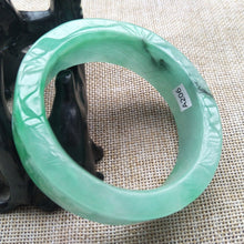 Load image into Gallery viewer, 10% OFF- 55/56/57mm Certified Natural Jadeite Emerald A*Jade HandCarved Bangle A206