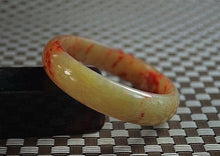 Load image into Gallery viewer, 10% OFF- 57/58/59mm Certified Natural Red Xiu Emerald A*Jade HandCarved Bangle A555