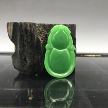 Load image into Gallery viewer, 10% OFF- Certified Natural Burmese Jadeite Emerald Jade HandCarved Gourd Pendant《Grade A》Z23