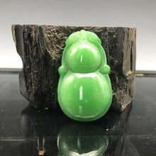 Load image into Gallery viewer, 10% OFF- Certified Natural Burmese Jadeite Emerald Jade HandCarved Gourd Pendant《Grade A》Z23