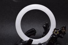 Load image into Gallery viewer, 10% OFF- 60/61/62mm Certified Natural White Jadeite Emerald A*Jade HandCarved Bangle A194089