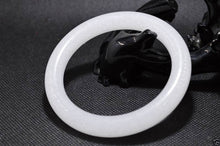 Load image into Gallery viewer, 10% OFF- 60/61/62mm Certified Natural White Jadeite Emerald A*Jade HandCarved Bangle A194089