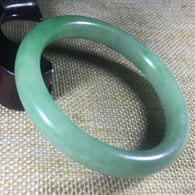 Load image into Gallery viewer, 10% OFF- 57/58/59 mm Certified Natural Jadeite Emerald A*Jade HandCarved Bangle B023