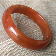Load image into Gallery viewer, 10% OFF- 56/57/58mm Certified Natural Red Jadeite Emerald A*Jade HandCarved Bangle C006