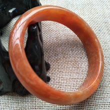 Load image into Gallery viewer, 10% OFF- 55/56/57mm Certified Natural Jadeite Emerald A*Jade Caved Bangle W560