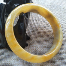 Load image into Gallery viewer, 10% OFF- 57/58/59mm Certified Natural Jadeite Emerald A*Jade Caved Bangle K105