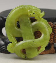 Load image into Gallery viewer, 10% OFF- Certified Natural Jadeite Emerald A*Jade Carved Dragon Pendant NO.D674