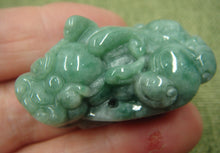 Load image into Gallery viewer, 10% OFF- Certified Natural Oily Jadeite Emerald A*Jade HandCarved Translucent Pixiu Pendant C731