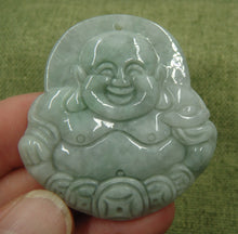 Load image into Gallery viewer, 10% OFF- Certified Natural Oily Jadeite Emerald A*Jade HandCarved Buddha Pendant C601
