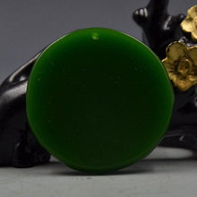 Load image into Gallery viewer, 10% OFF- Certified Natural Green Emerald A*Jade HandCarved Dragon-Phoenix Pendant A89