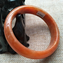 Load image into Gallery viewer, 10% OFF- 55/56/57mm Certified Natural Jadeite Emerald A*Jade Caved Bangle W560