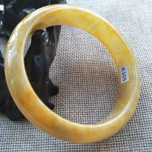 Load image into Gallery viewer, 10% OFF- 57/58/59mm Certified Natural Jadeite Emerald A*Jade Caved Bangle K105