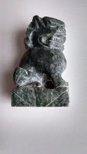Load image into Gallery viewer, 3.62in/91.94mm H- Chinese Vintage Genuine Natural Green Jade HandCarved Lion Statue