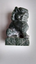 Load image into Gallery viewer, 3.62in/91.94mm H- Chinese Vintage Genuine Natural Green Jade HandCarved Lion Statue