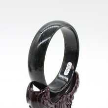 Load image into Gallery viewer, 10% OFF- 60/61/62mm Certified Natural Black-Green Emerald A*Jade Carved Bangle