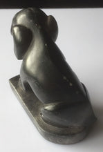 Load image into Gallery viewer, 3.50''H-Chinese Natural Antique Black Jade HandCarved Dog Figurine Statue