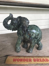 Load image into Gallery viewer, 5in H-Chinese Genuine Natural Green Jade HandCarved Elephant Statue