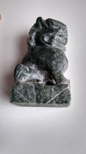 Load image into Gallery viewer, 3.62in/91.94mm H- Chinese Vintage Genuine Natural Green Jade HandCarved Lion Statue