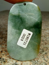 Load image into Gallery viewer, 10% OFF- Certified Natural Jadeite Emerald A*Jade HandCarved Gold Fish Ruyi Pendant 0024