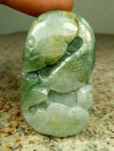 Load image into Gallery viewer, 10% OFF- Certified Natural Jadeite Emerald A*Jade HandCarved Gold Fish Ruyi Pendant 0024