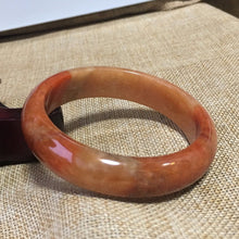 Load image into Gallery viewer, 10% OFF- 61/62/63mm Certified Natural Yellow Red Jadeite Emerald A*Jade HandCarved Bangle L075