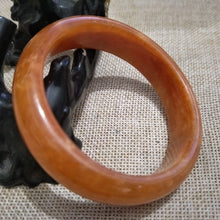 Load image into Gallery viewer, 10% OFF- 56/57/58mm Certified Natural Yellow Red Jadeite Emerald A*Jade HandCarved Bangle X250