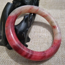 Load image into Gallery viewer, 10% OFF- 5758/59mm Certified Natural Red Jadeite Emerald A*Jade HandCarved Bangle H505