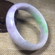 Load image into Gallery viewer, 10% OFF- 57/58/59mm Certified Natural 3 Color Jadeite Emerald A*Jade HandCarved Bangle L115