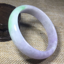Load image into Gallery viewer, 10% OFF- 57/58/59mm Certified Natural 3 Color Jadeite Emerald A*Jade HandCarved Bangle L115