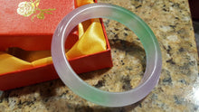 Load image into Gallery viewer, 10% OFF- 57/58/59mm Certified Natural 3 Color Jadeite Emerald A*Jade HandCarved Bangle L071