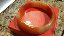 Load image into Gallery viewer, 10% OFF- 61/62/63mm Certified Natural Red Yellow Jadeite Emerald A*Jade HandCarved Bangle U138