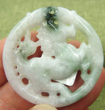 Load image into Gallery viewer, 10% OFF- Certified Natural Jadeite Emerald A*Jade HandCarved Hollow Out Horse Pendant 5752
