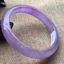 Load image into Gallery viewer, 10% OFF- 57/58/59mm Certified Natural Jadeite Emerald A*Jade HandCarved Bangle HA0812