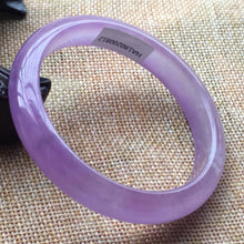 Load image into Gallery viewer, 10% OFF- 57/58/59mm Certified Natural Jadeite Emerald A*Jade HandCarved Bangle HA0812
