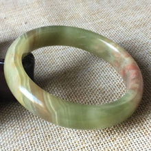 Load image into Gallery viewer, 10% OFF- 57/58/59mm Certified Natural Color Jadeite Emerald A*Jade HandCarved Bangle A335