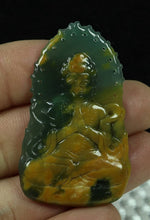 Load image into Gallery viewer, 10% OFF- Certified Natural Oily Jadeite Emerald A*Jade HandCarved Pendant Buddha Meditation 佛之冥想 B637E