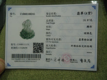 Load image into Gallery viewer, 10% OFF- Certified Natural Oily Jadeite Emerald A*Jade HandCarved Fo 佛 Lotus Pendant 8241