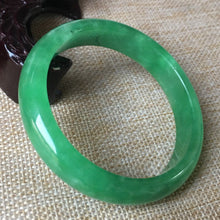 Load image into Gallery viewer, 10% OFF- 56/57/58mm Certified Natural Jadeite Emerald A*Jade HandCarved Bangle G010
