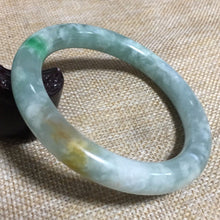 Load image into Gallery viewer, 10% OFF- 58/59/60mm Certified Natural 3 Color Jadeite Emerald A*Jade HandCarved Bangle L059
