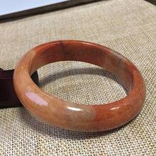 Load image into Gallery viewer, 10% OFF- 61/62/63mm Certified Natural Yellow Red Jadeite Emerald A*Jade HandCarved Bangle L075