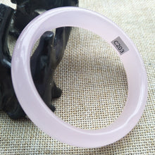 Load image into Gallery viewer, 10% OFF- 58/59/60mm Certified Natural Pink Jadeite Emerald A*Jade HandCarved Bangle C203